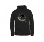 Men's Vancouver Canucks Black Rink Warrior Pullover Hoodie