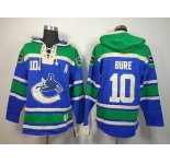 nhl jerseys vancouver canucks #10 bure whiteorange  green-blue[pullover hooded sweatshirt][A patch]