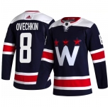 Adidas Men Washington Capitals 8 Alexander Ovechkin ADIZERO Navy Jersey