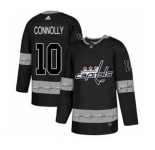 Adidas Washington Capitals #10 Brett Connolly Authentic Black Team Logo Fashion NHL Jersey