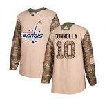 Adidas Washington Capitals #10 Brett Connolly Authentic Camo Veterans Day Practice NHL Jersey