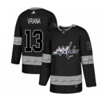 Adidas Washington Capitals #13 Jakub Vrana Authentic Black Team Logo Fashion NHL Jersey