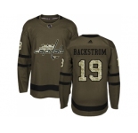 Adidas Washington Capitals #19 Nicklas Backstrom Green Salute to Service Stitched NHL Jersey