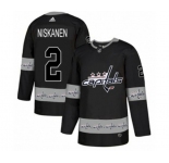 Adidas Washington Capitals #2 Matt Niskanen Authentic Black Team Logo Fashion NHL Jersey