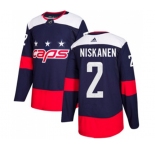 Adidas Washington Capitals #2 Matt Niskanen Authentic Navy Blue 2018 Stadium Series NHL Jersey