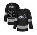 Adidas Washington Capitals #22 Madison Bowey Authentic Black Team Logo Fashion NHL Jersey