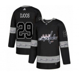 Adidas Washington Capitals #29 Christian Djoos Authentic Black Team Logo Fashion NHL Jersey