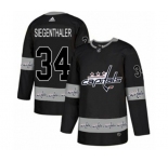 Adidas Washington Capitals #34 Jonas Siegenthaler Authentic Black Team Logo Fashion NHL Jersey