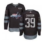Adidas Washington Capitals #39 Alex Chiasson Authentic Black 1917-2017 100th Anniversary NHL Jersey