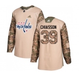 Adidas Washington Capitals #39 Alex Chiasson Authentic Camo Veterans Day Practice NHL Jersey