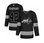 Adidas Washington Capitals #42 Martin Fehervary Authentic Black Team Logo Fashion NHL Jersey