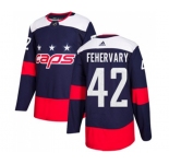 Adidas Washington Capitals #42 Martin Fehervary Authentic Navy Blue 2018 Stadium Series NHL Jersey