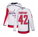Adidas Washington Capitals #42 Martin Fehervary Authentic White Away NHL Jersey