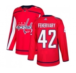 Adidas Washington Capitals #42 Martin Fehervary Premier Red Home NHL Jersey