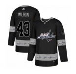 Adidas Washington Capitals #43 Tom Wilson Authentic Black Team Logo Fashion NHL Jersey