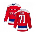Adidas Washington Capitals #71 Kody Clark Premier Red Alternate NHL Jersey