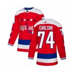 Adidas Washington Capitals #74 John Carlson Authentic Red Alternate NHL Jersey