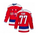 Adidas Washington Capitals #77 T.J. Oshie Premier Red Alternate NHL Jersey