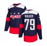 Adidas Washington Capitals #79 Nathan Walker Authentic Navy Blue 2018 Stadium Series NHL Jersey