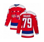 Adidas Washington Capitals #79 Nathan Walker Premier Red Alternate NHL Jersey