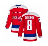 Adidas Washington Capitals #8 Alex Ovechkin Authentic Red Alternate NHL Jersey