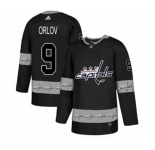 Adidas Washington Capitals #9 Dmitry Orlov Authentic Black Team Logo Fashion NHL Jersey