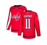 Men Adidas Washington Capitals #11 Mike Gartner Red Home Authentic Stitched NHL Jersey