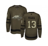 Men Adidas Washington Capitals #13 Jakub Vrana Green Salute to Service Stitched NHL Jersey