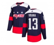 Men Adidas Washington Capitals #13 Jakub Vrana Navy Authentic 2018 Stadium Series Stitched NHL Jersey