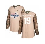 Men Adidas Washington Capitals #19 Nicklas Backstrom Camo Authentic 2017 Veterans Day Stitched NHL Jersey