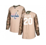 Men Adidas Washington Capitals #20 Lars Eller Camo Authentic 2017 Veterans Day Stitched NHL Jersey