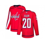 Men Adidas Washington Capitals #20 Lars Eller Red Home Authentic Stitched NHL Jersey
