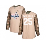 Men Adidas Washington Capitals #25 Devante Smith-Pelly Camo Authentic 2017 Veterans Day Stitched NHL Jersey