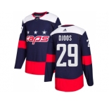 Men Adidas Washington Capitals #29 Christian Djoos Navy Authentic 2018 Stadium Series Stitched NHL Jersey