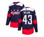 Men Adidas Washington Capitals #43 Tom Wilson Navy Authentic 2018 Stadium Series Stitched NHL Jersey