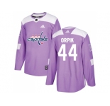 Men Adidas Washington Capitals #44 Brooks Orpik Purple Authentic Fights Cancer Stitched NHL Jersey