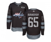 Men Adidas Washington Capitals #65 Andre Burakovsky Black 1917-2017 100th Anniversary Stitched NHL Jersey