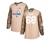 Men Adidas Washington Capitals #68 Jaromir Jagr Camo Authentic 2017 Veterans Day Stitched NHL Jersey