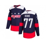 Men Adidas Washington Capitals #77 T.J. Oshie Navy Authentic 2018 Stadium Series Stitched NHL Jersey