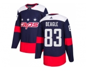 Men Adidas Washington Capitals #83 Jay Beagle Navy Authentic 2018 Stadium Series Stitched NHL Jersey