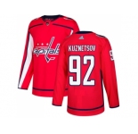 Men Adidas Washington Capitals #92 Evgeny Kuznetsov Red Home Authentic Stitched NHL Jersey