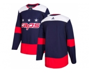 Men Adidas Washington Capitals Blank Navy Authentic 2018 Stadium Series Stitched NHL Jersey