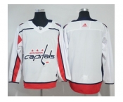 Men Adidas Washington Capitals Blank White Road Authentic Stitched NHL Jersey