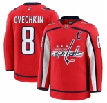 Men Washington Capitals 8 Alexander Ovechkin Red 2024 25 Home Stitched Hockey Jersey