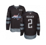 Men's Adidas Washington Capitals #2 Matt Niskanen Authentic Black 1917-2017 100th Anniversary NHL Jersey
