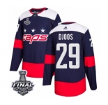 Men's Adidas Washington Capitals #29 Christian Djoos Authentic Navy Blue 2018 Stadium Series 2018 Stanley Cup Final NHL Jersey