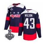 Men's Adidas Washington Capitals #43 Tom Wilson Authentic Navy Blue 2018 Stadium Series 2018 Stanley Cup Final NHL Jersey