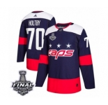 Men's Adidas Washington Capitals #70 Braden Holtby Authentic Navy Blue 2018 Stadium Series 2018 Stanley Cup Final NHL Jersey