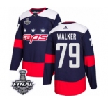 Men's Adidas Washington Capitals #79 Nathan Walker Authentic Navy Blue 2018 Stadium Series 2018 Stanley Cup Final NHL Jersey