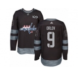 Men's Adidas Washington Capitals #9 Dmitry Orlov Authentic Black 1917-2017 100th Anniversary NHL Jersey